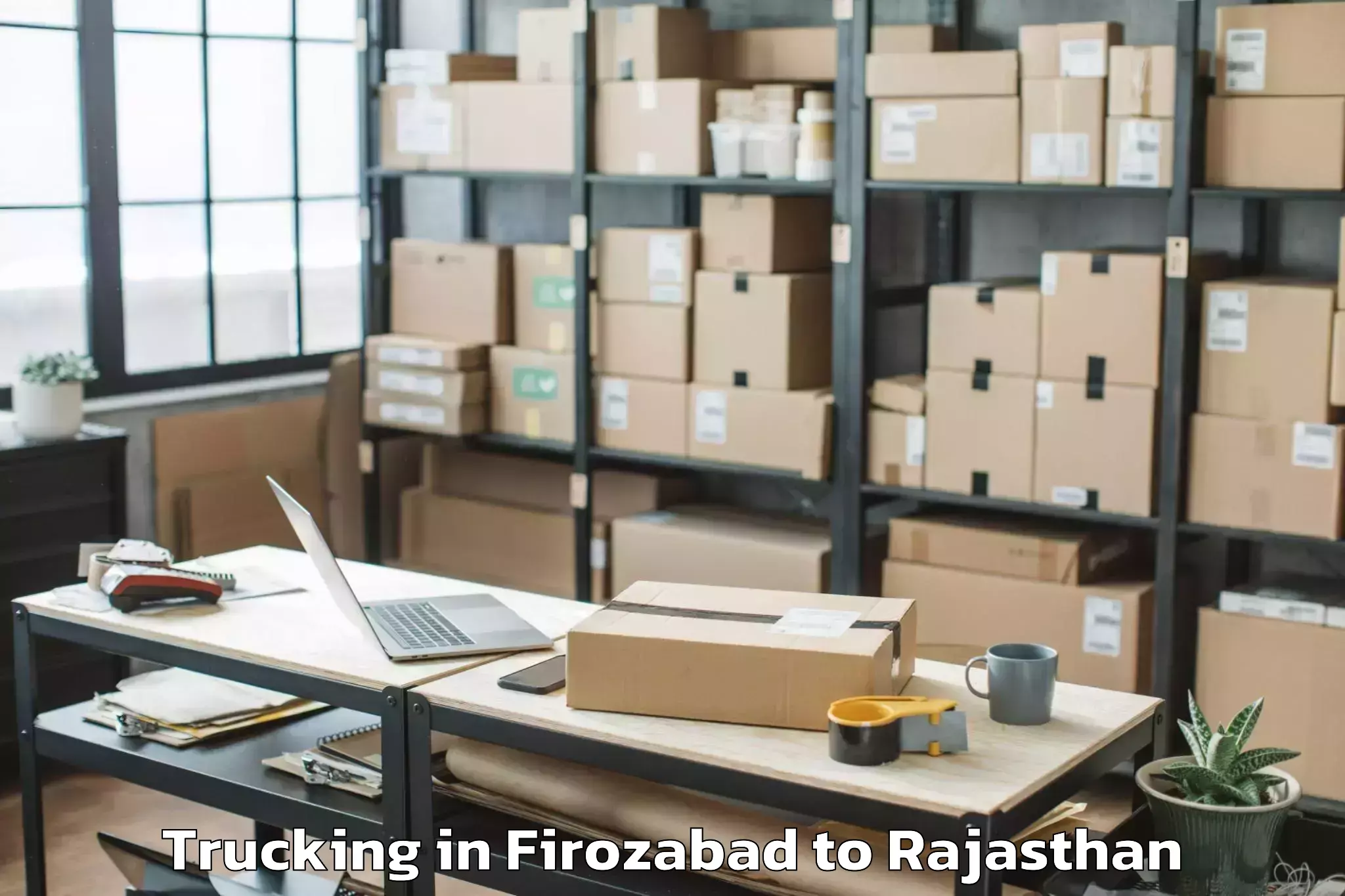 Get Firozabad to Shahpura Trucking